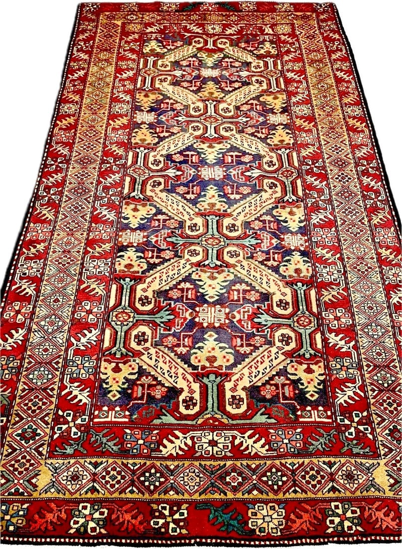 Hand Knotted Persian Azarbaijan Tribal Wool Oriental Area Rug 5'4" x 10'7" - 9