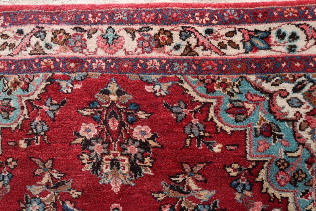 Handmade Vintage Persian Malayer Rug 4.2' x 6.4' (127cm x 193cm), 1950s - 11