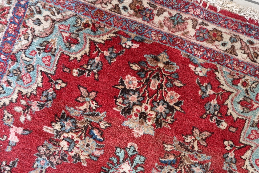 Handmade Vintage Persian Malayer Rug 4.2' x 6.4' (127cm x 193cm), 1950s - 4