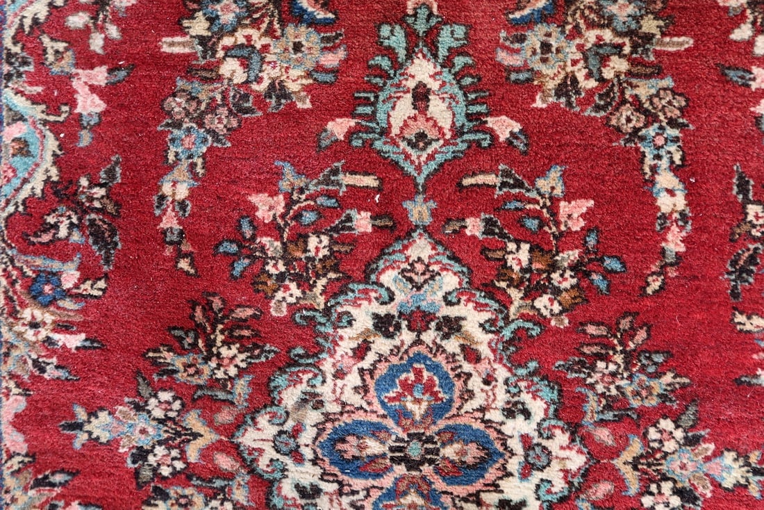 Handmade Vintage Persian Malayer Rug 4.2' x 6.4' (127cm x 193cm), 1950s - 7