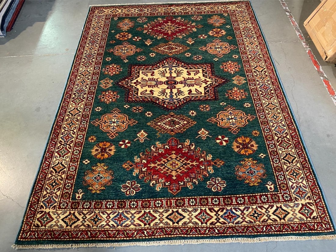 MAGNIFICENT SUPER KAZAK RUG 5' X6'.9" - 9