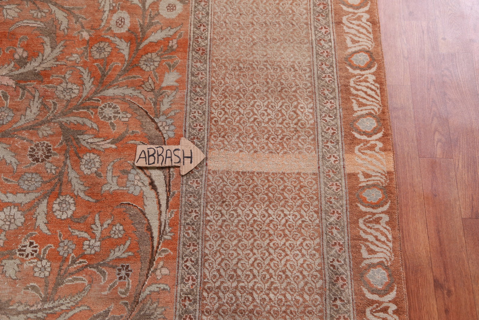 Pre-1900 Vegetable Dye Tabriz Haj-jalili Persian Large Rug 11x15 - 14
