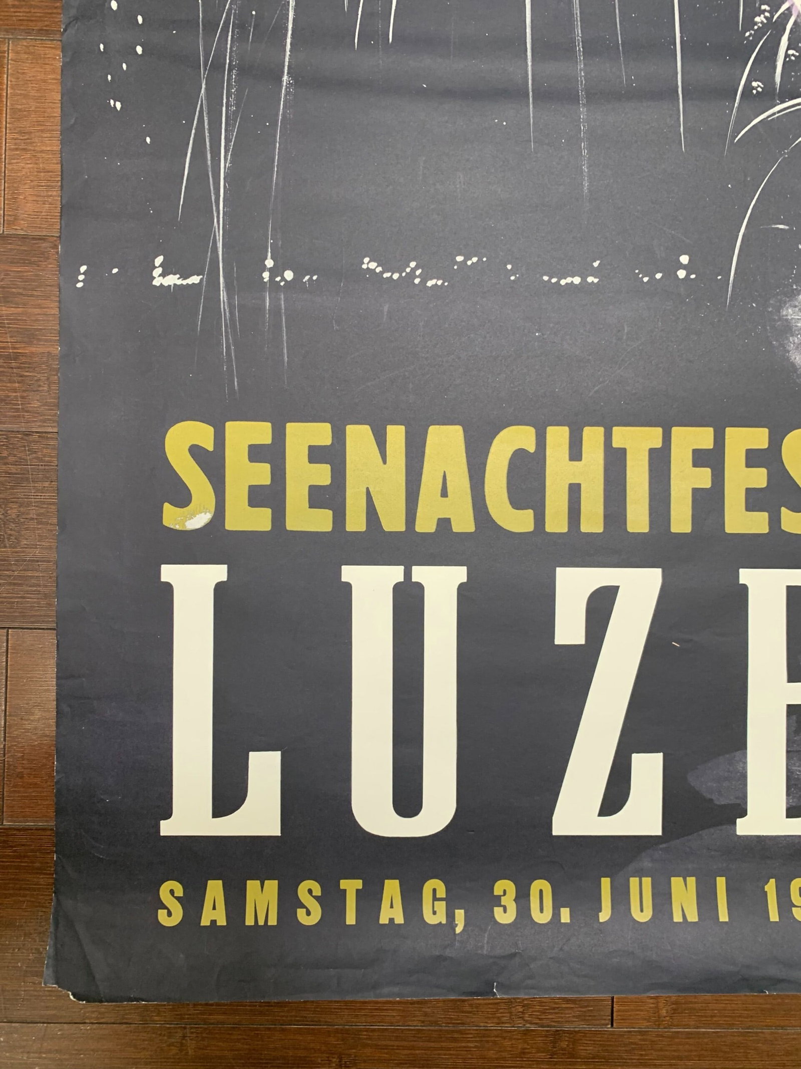 Seenachtfest Luzern (1951) 25.75 x 40 Swiss Travel Poster - 5