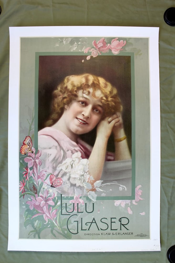 Lulu Glaser - Movie And Play Actress (1907) 26x40 US Theater Poster LB (1 of 1)