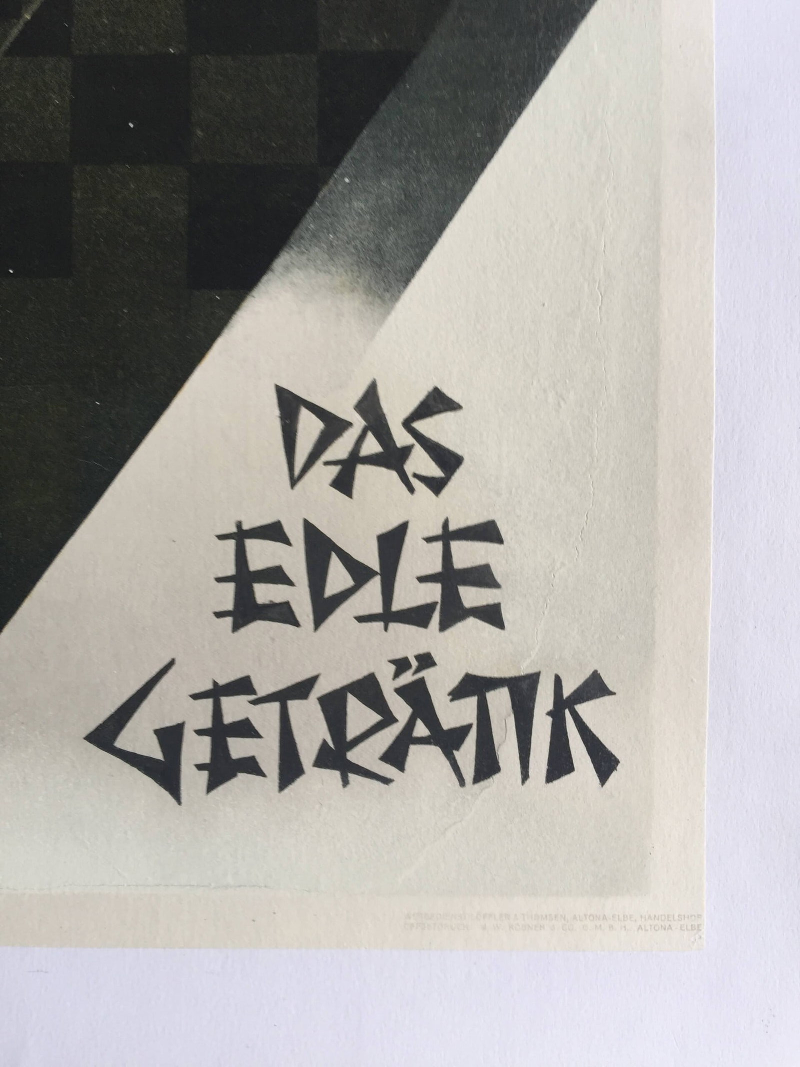 Trinkt Tee (1920's) 16.125x25.625 German Advertising Poster LB - 3