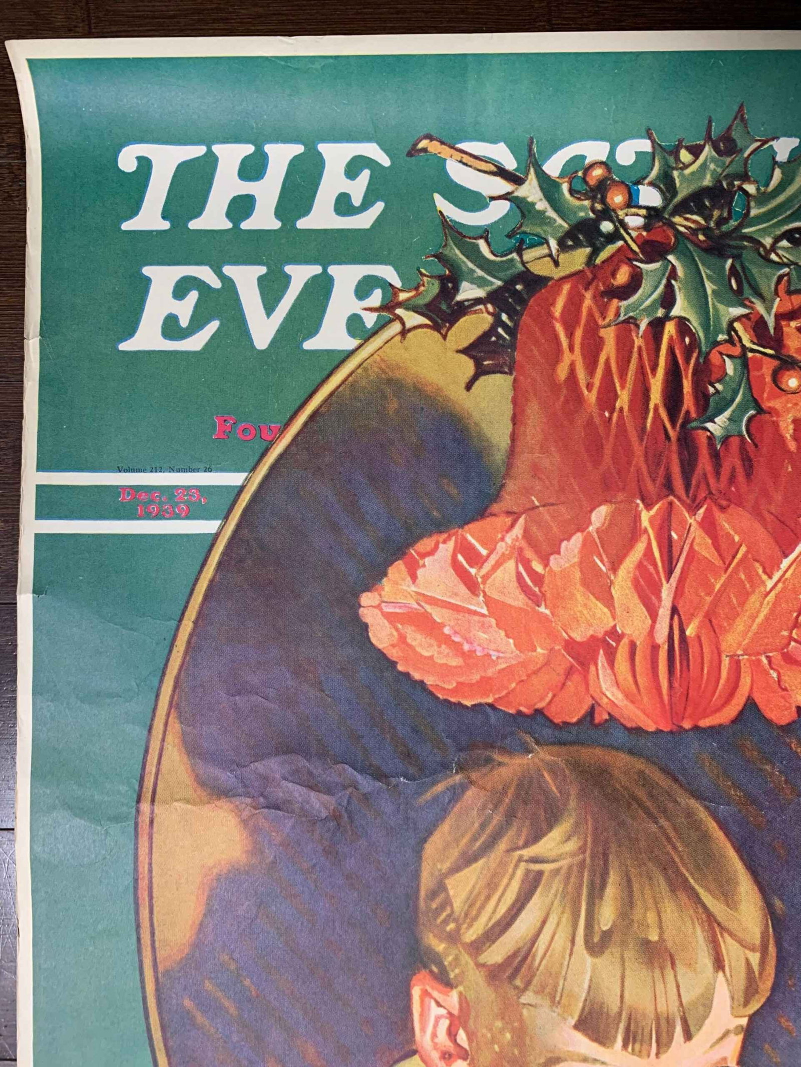Saturday Evening Post - Rockwell (12.23.1939) 21.75 x 28 US Advertising Poster - 2