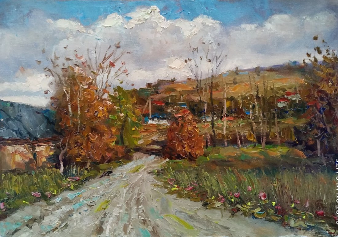 Oil painting Trail Sergey Ivanovich Animov (1 of 1)