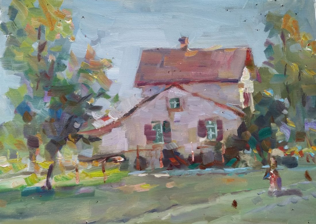 Oil painting Rest Sergey Ivanovich Animov: Title: Oil painting Rest Sergey Ivanovich Animov Description: 482DDD Painter: Sergey Ivanovich Animov Size: 26x38 cm/ 10.23x14.96 inches Components: canvas, oil Original painting from our collection