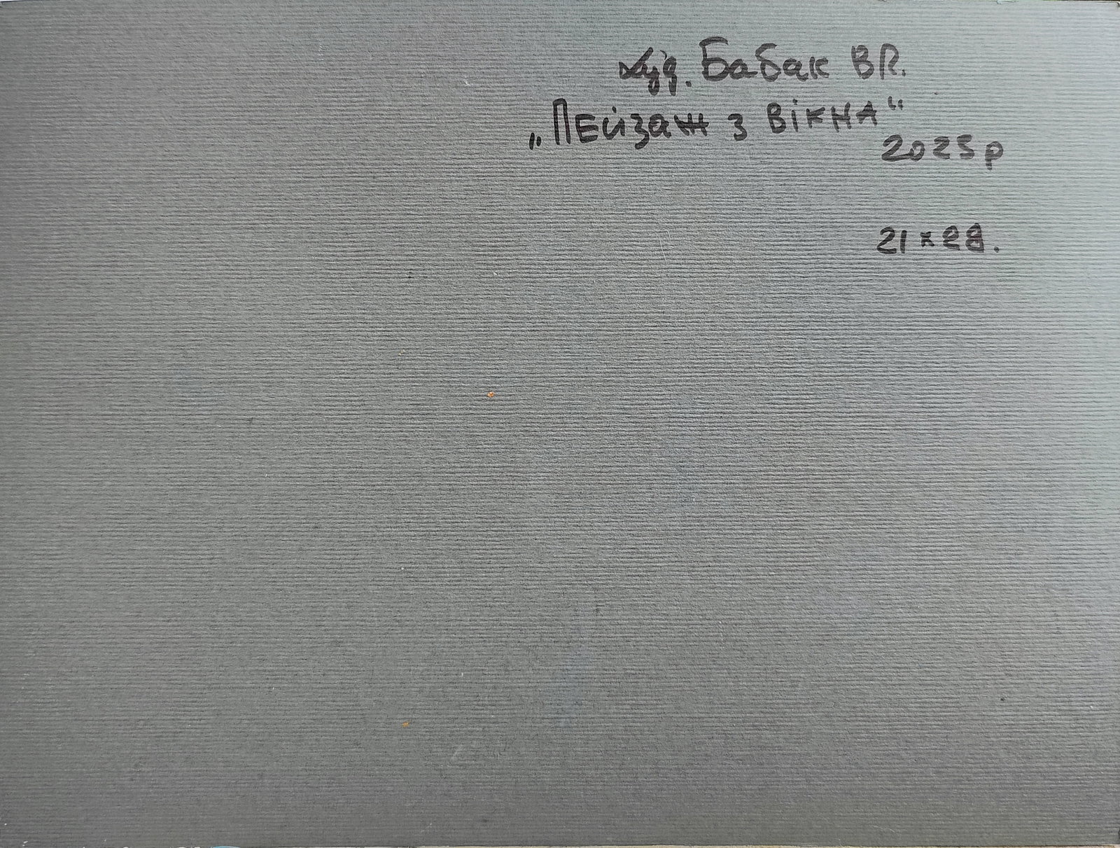 Oil painting landscape from the window Vyacheslav Petrovich Babac - 2