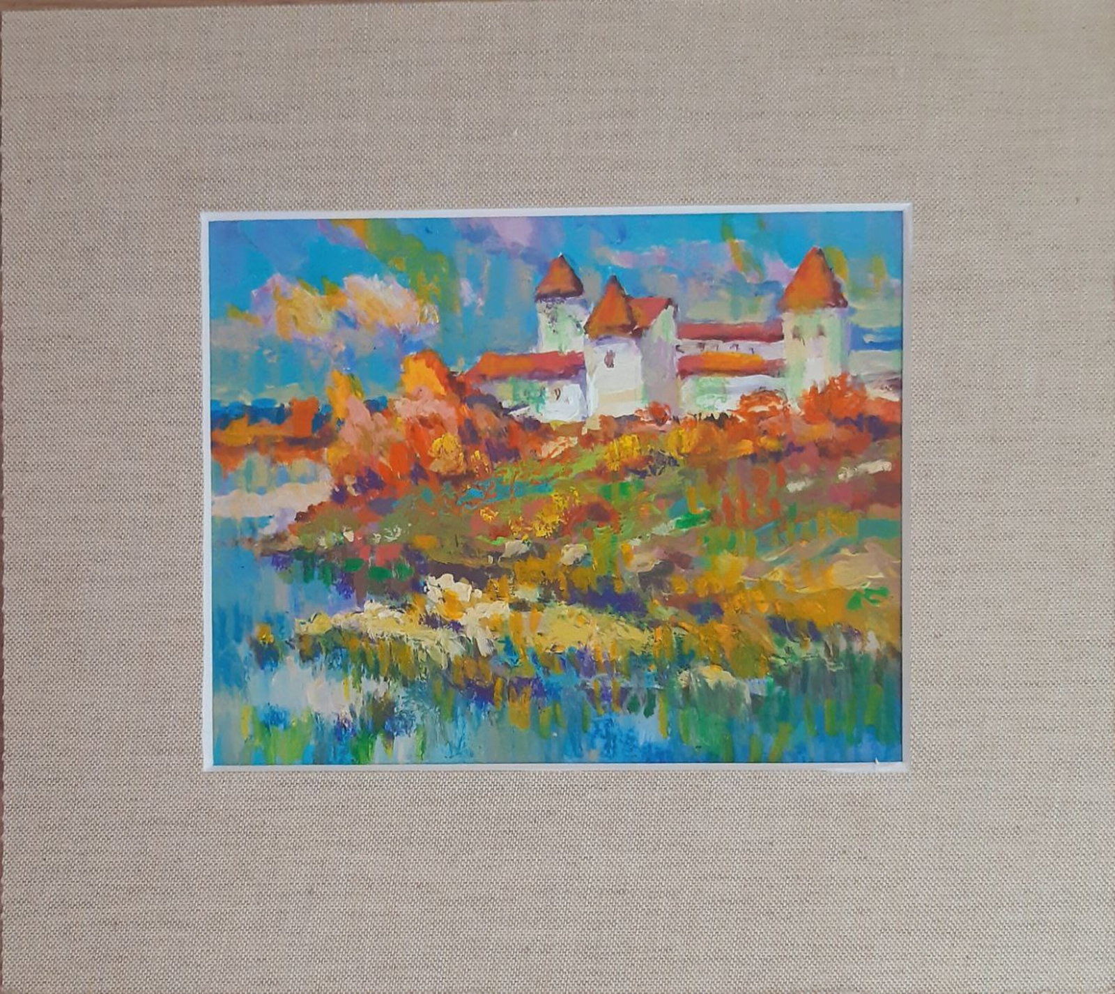 Acrylic painting Svirzhsky Castle Vyacheslav Petrovich Babac: Title: Acrylic painting Svirzhsky Castle Vyacheslav Petrovich Babac Description: 185BA Painter: Vyacheslav Petrovick Babac Size: 12x17 cm/4,72x6,69 inches Component: Acrylic, cardboard Original