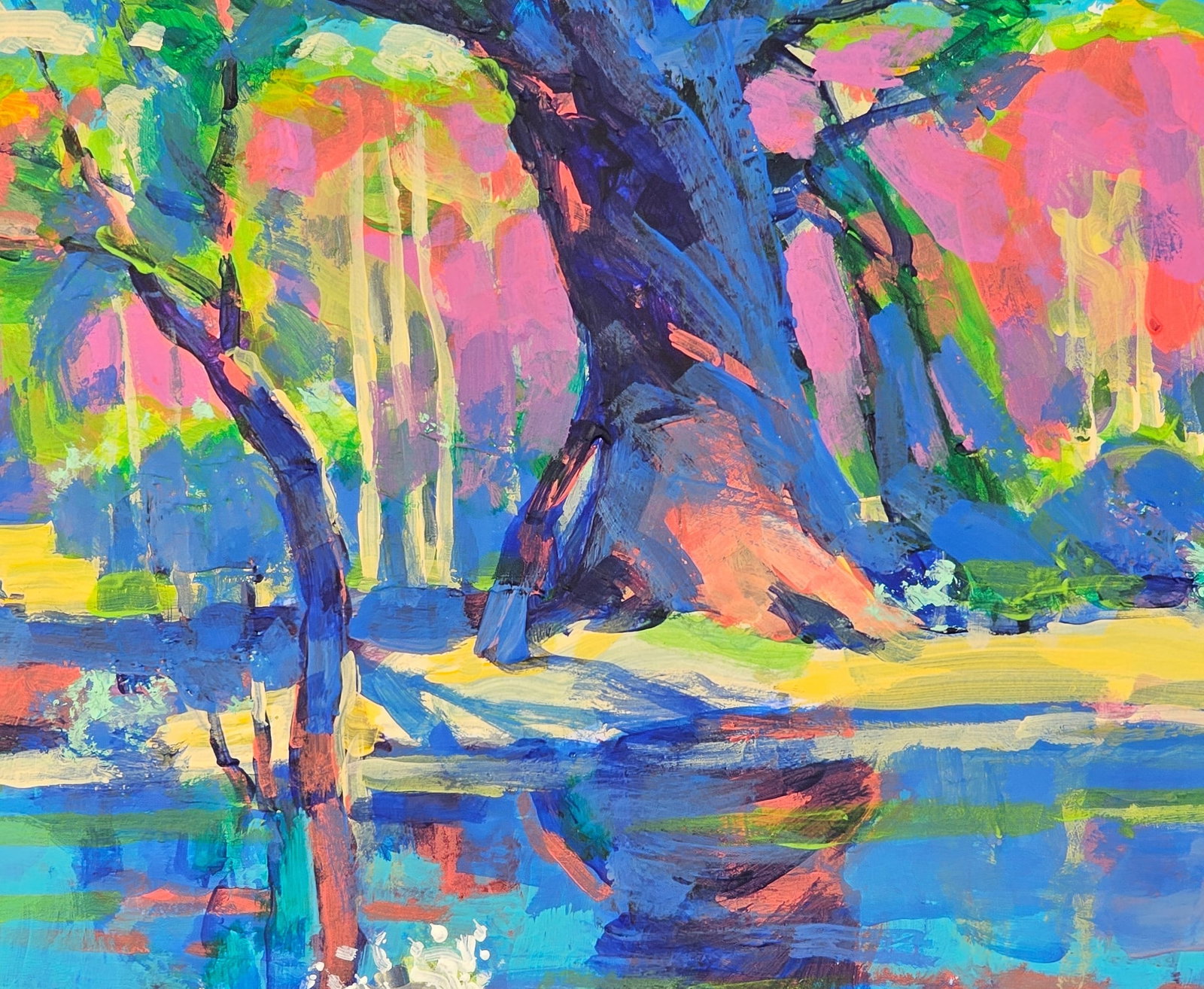 Oil painting bright landscape Vyacheslav Petrovich Babac - 7