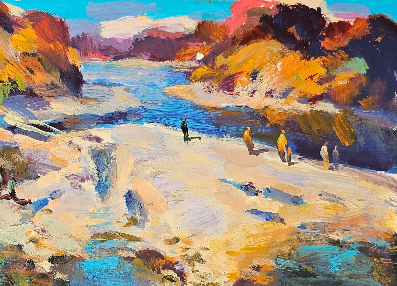 Acrylic painting the city of Ivano-Frankivsk Vyacheslav Petrovich Babac - 4