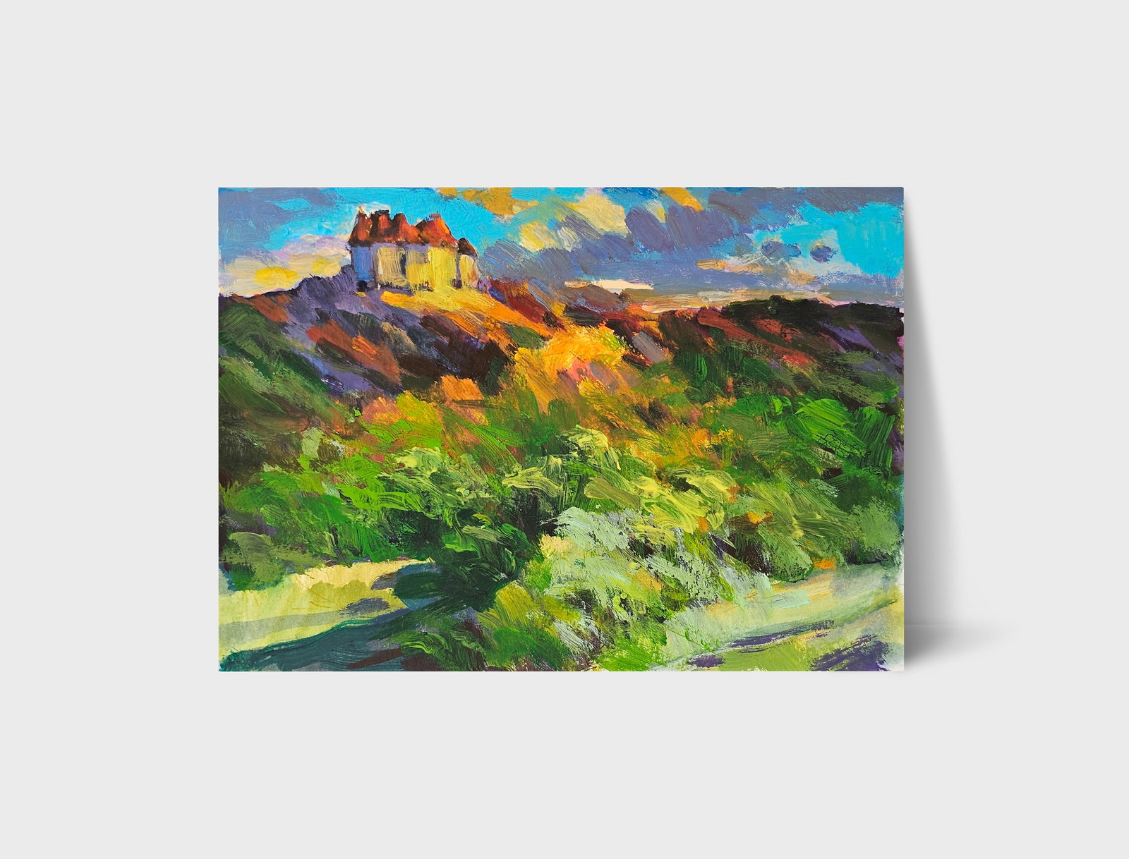 Acrylic painting the city of Ivano-Frankivsk Vyacheslav Petrovich Babac - 10