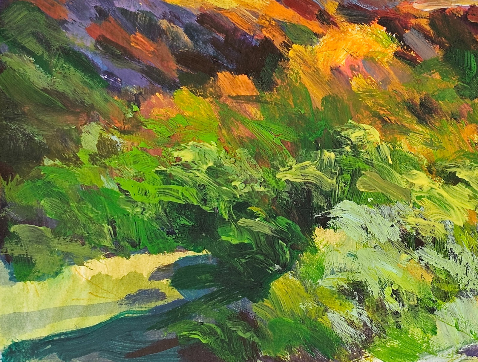 Acrylic painting the city of Ivano-Frankivsk Vyacheslav Petrovich Babac - 5