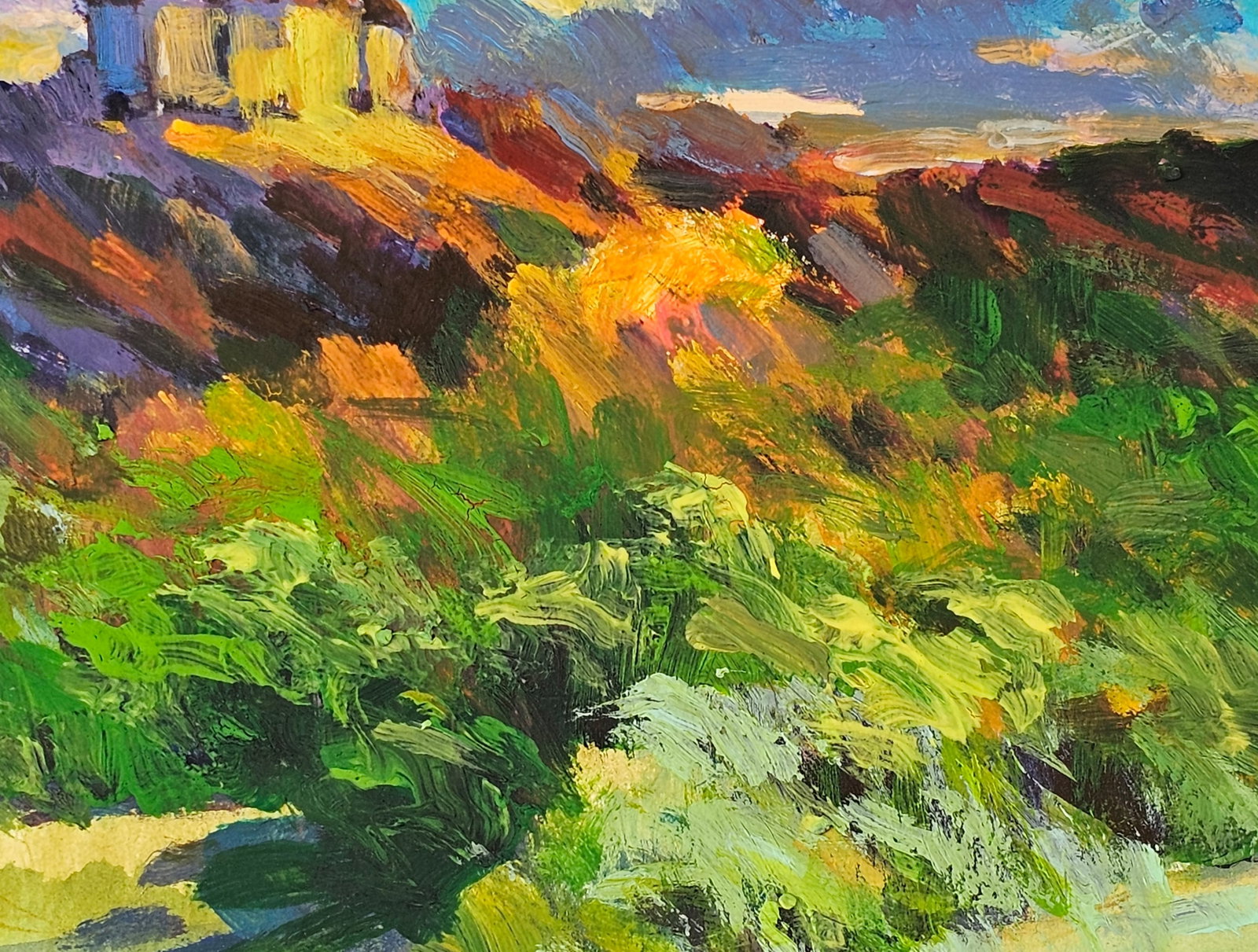 Acrylic painting the city of Ivano-Frankivsk Vyacheslav Petrovich Babac - 7