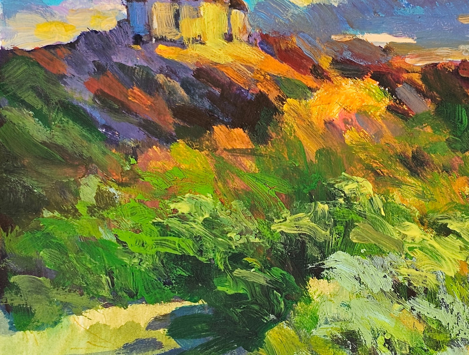 Acrylic painting the city of Ivano-Frankivsk Vyacheslav Petrovich Babac - 8