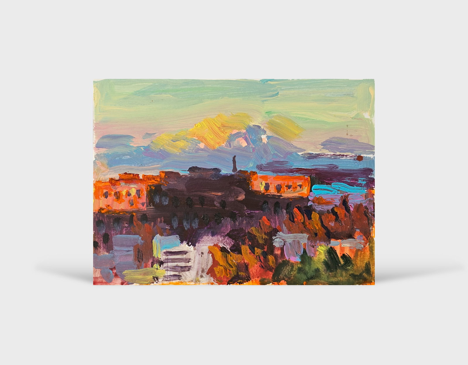 Acrylic painting the city of Ivano-Frankivsk Vyacheslav Petrovich Babac - 10