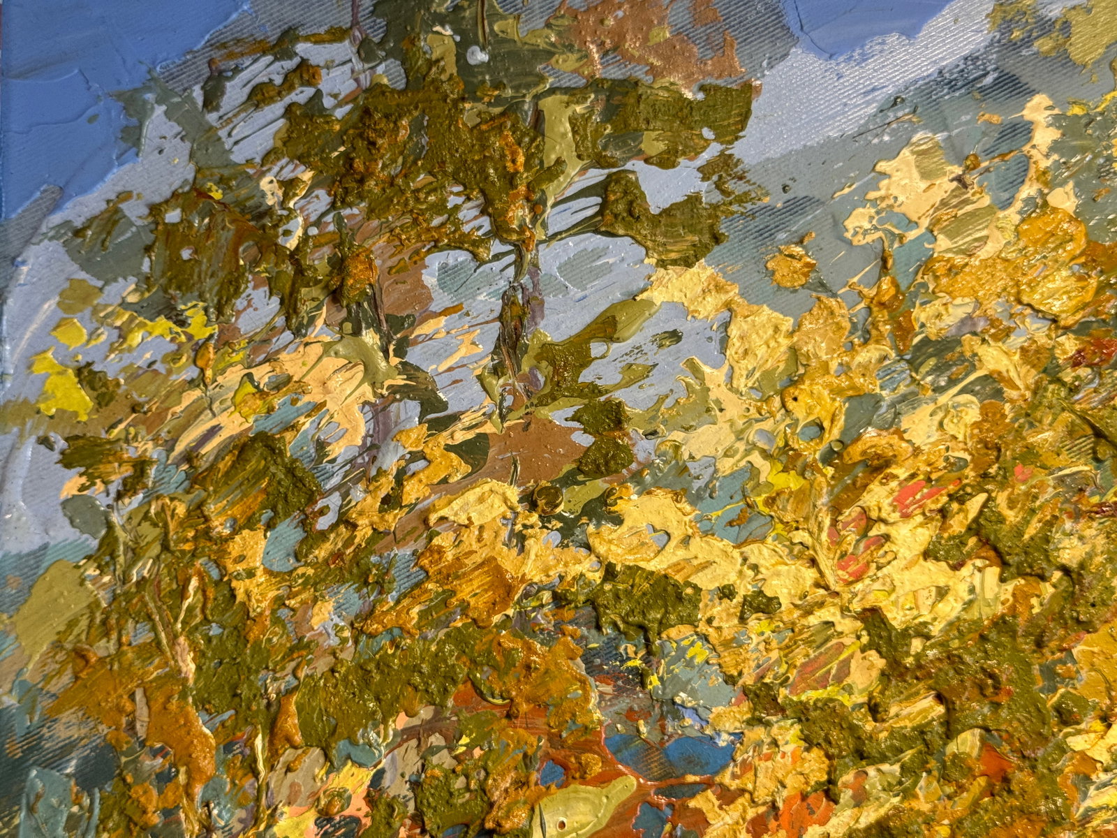 Oil painting with frame Autumn, Skole, Pavliv Stream K. Leonid - 4