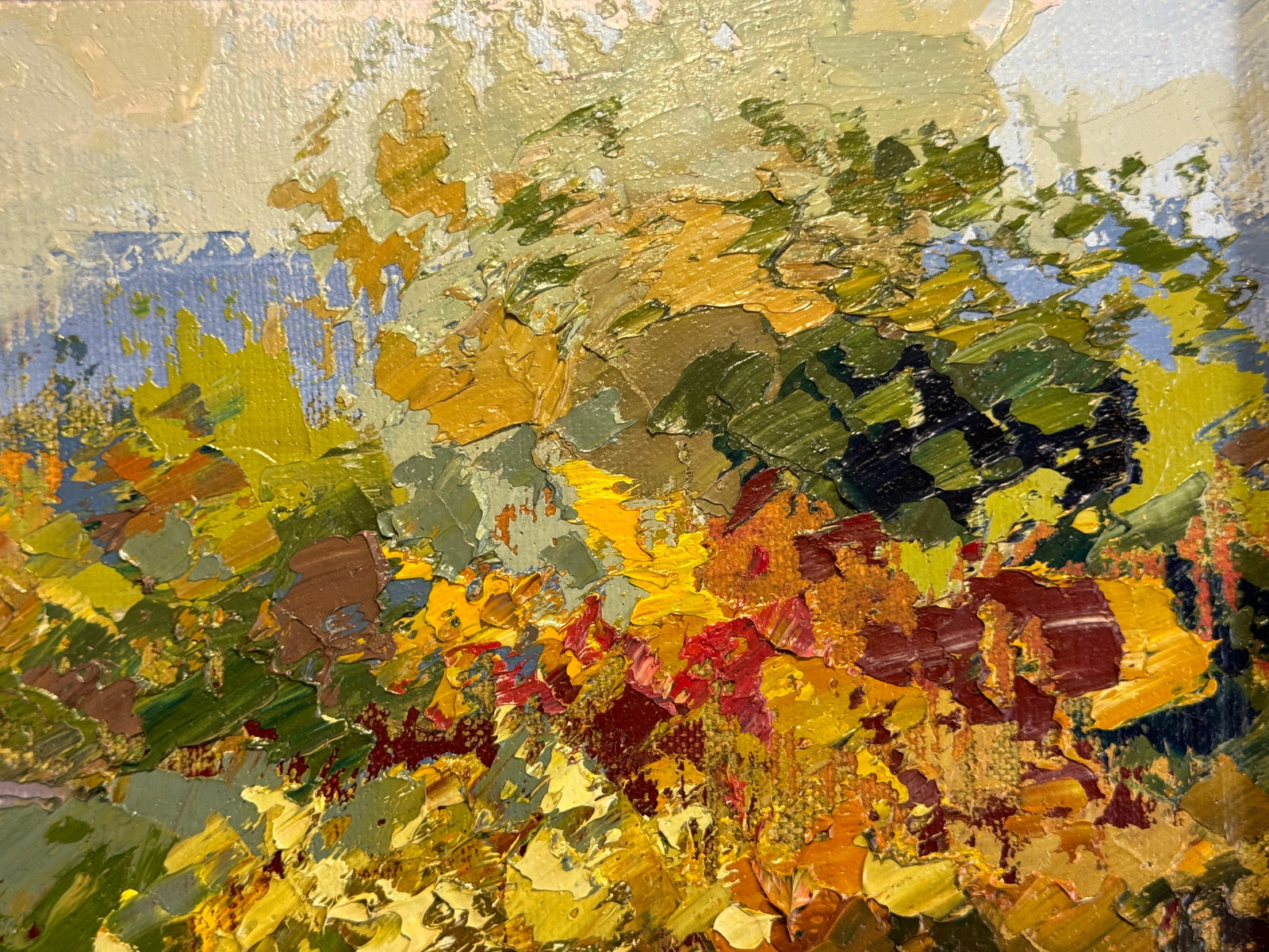 Oil painting with frame Autumn K. Leonid - 4