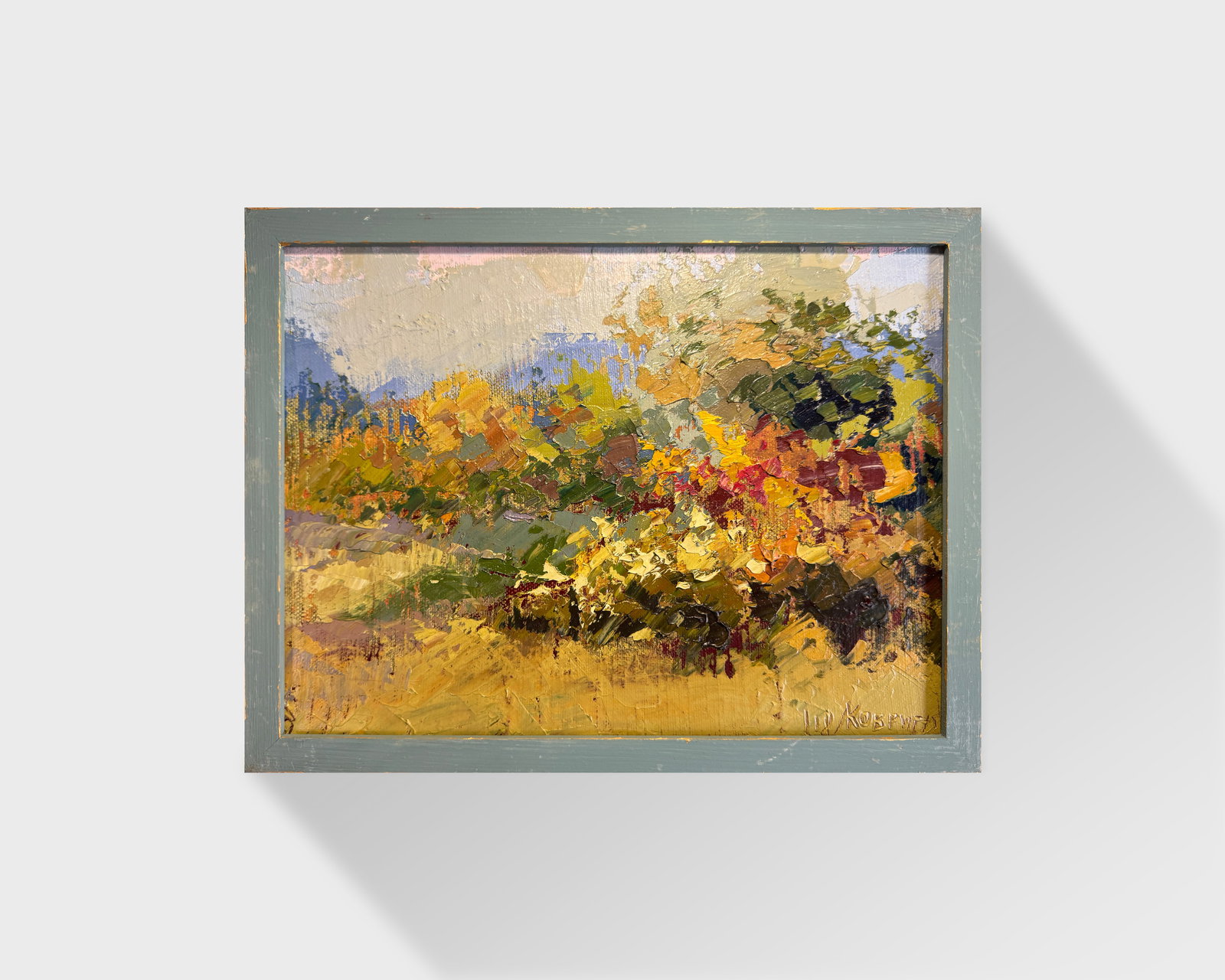 Oil painting with frame Autumn K. Leonid - 9