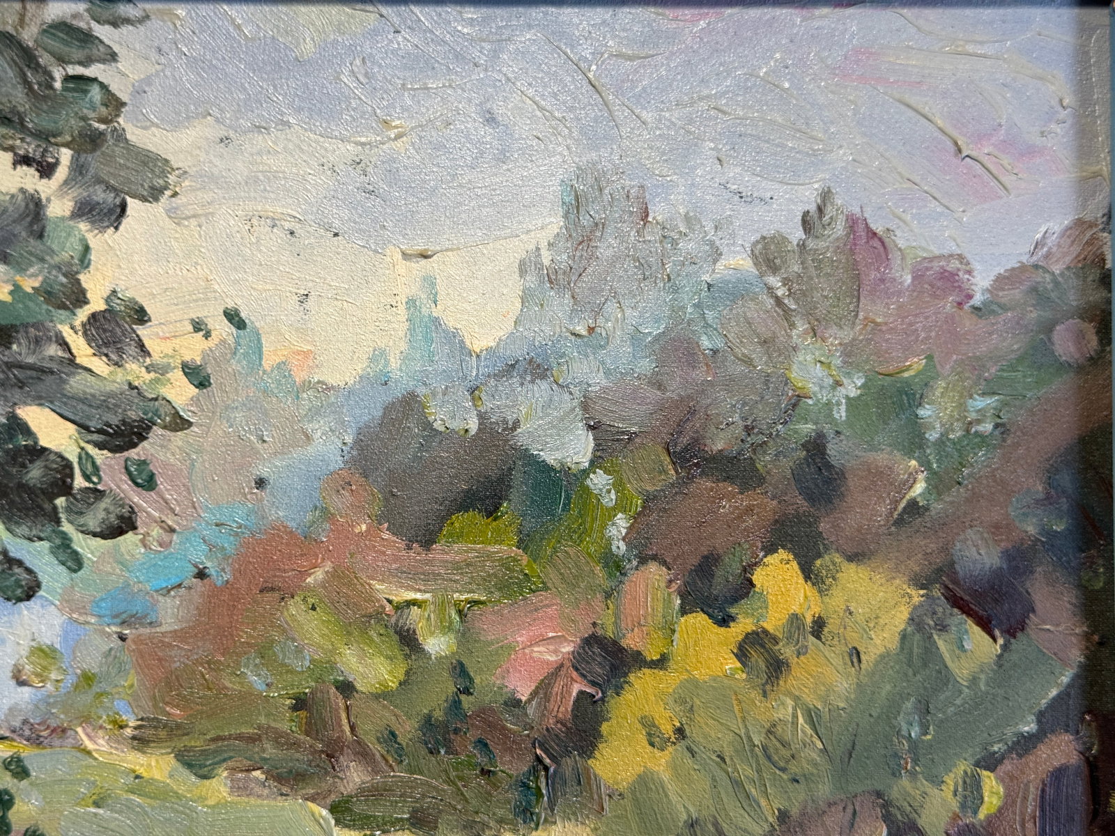 Oil painting with frame Lawn K. Leonid - 4