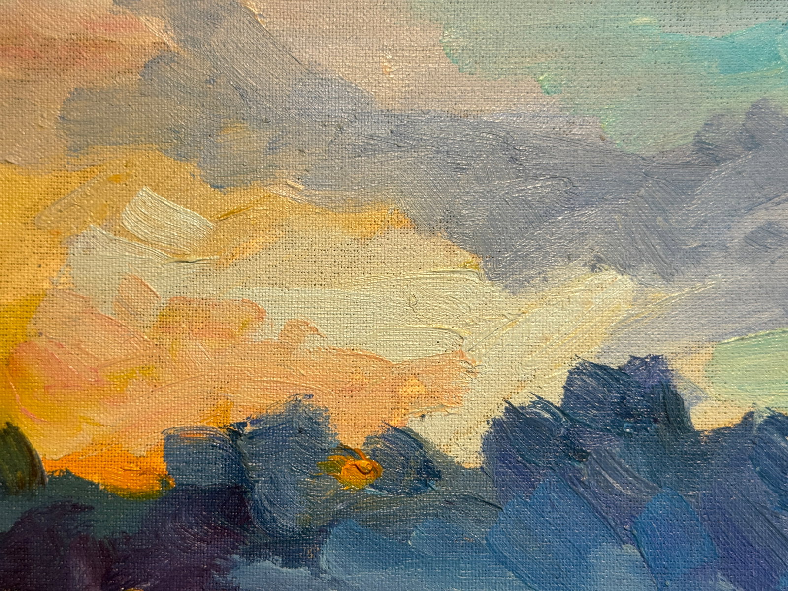 Oil painting with frame Morning K. Leonid - 5