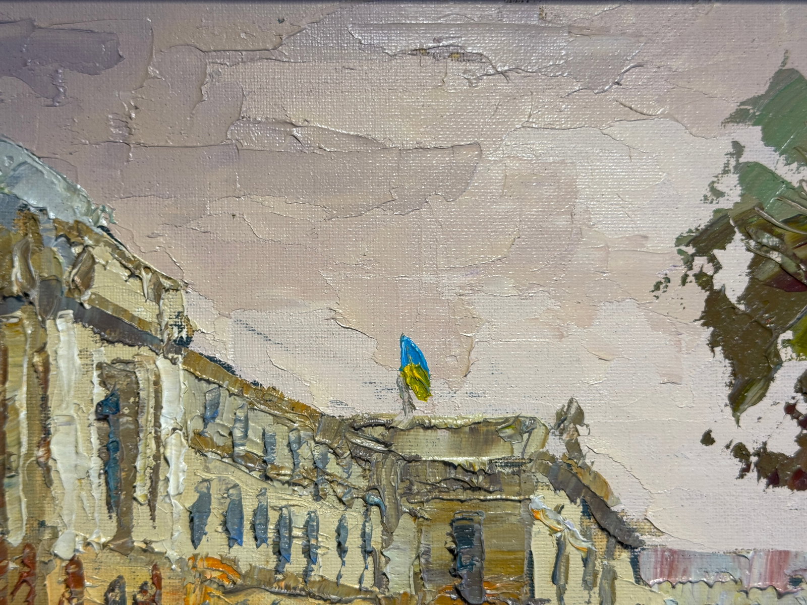Oil painting with frame Ivan Franko National University of Lviv K. Leonid - 5
