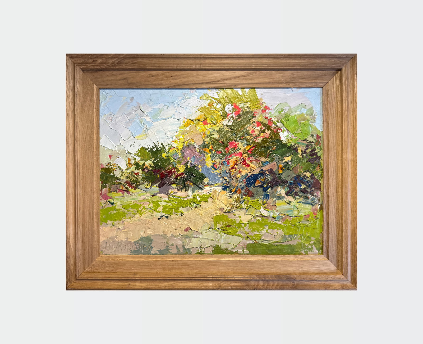 Oil painting with frame Landscape K. Leonid - 2