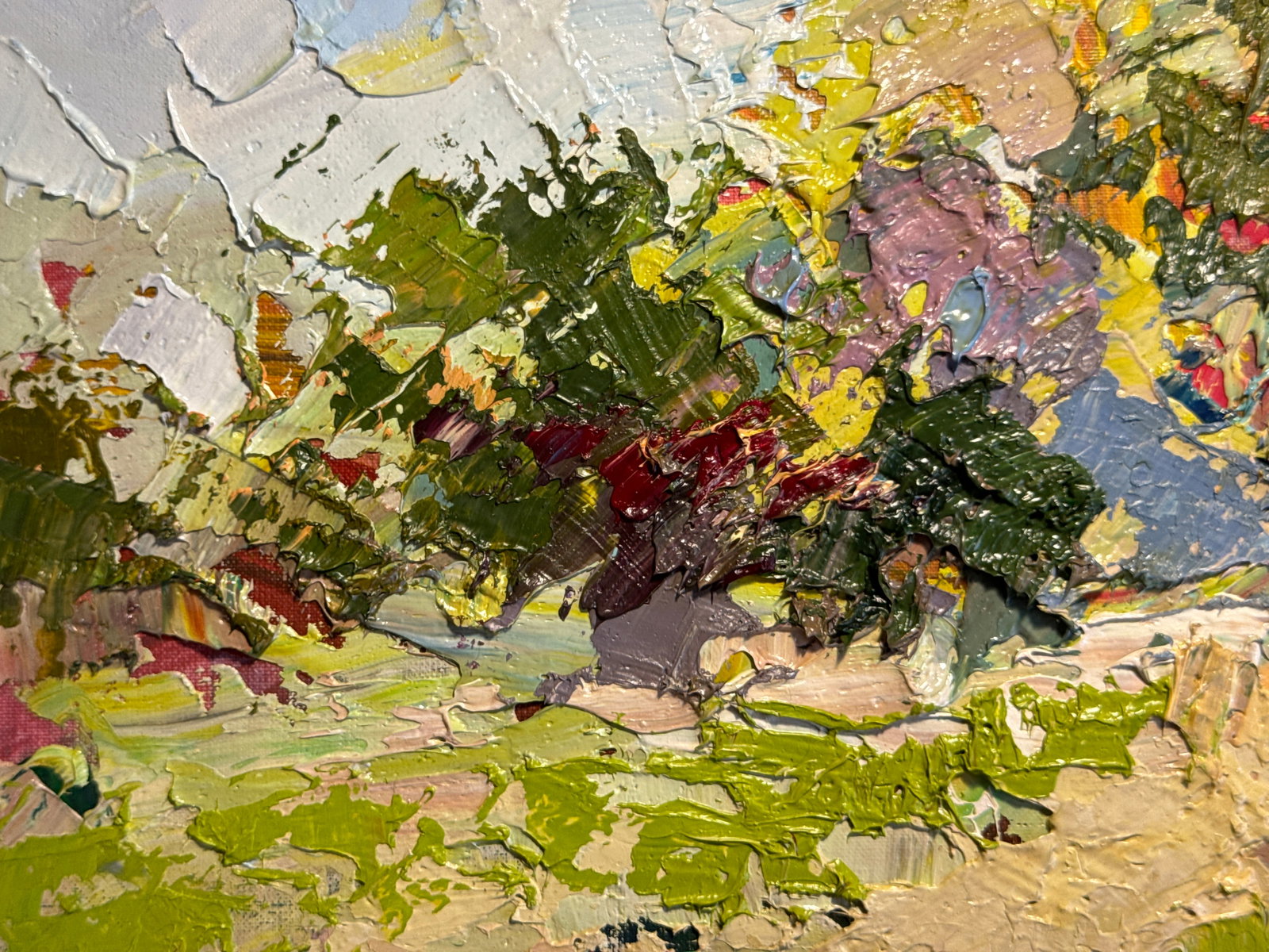 Oil painting with frame Landscape K. Leonid - 4