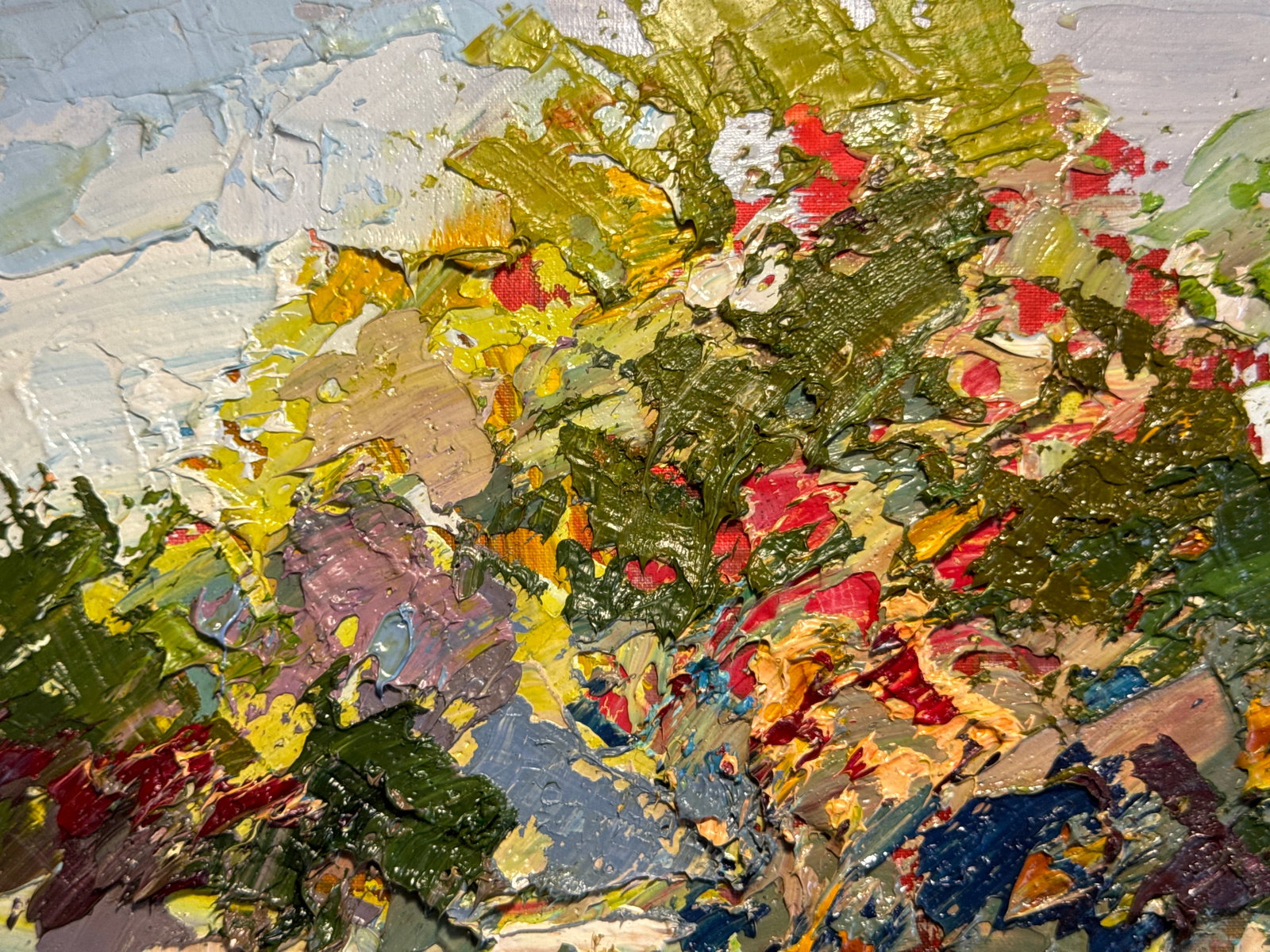 Oil painting with frame Landscape K. Leonid - 7