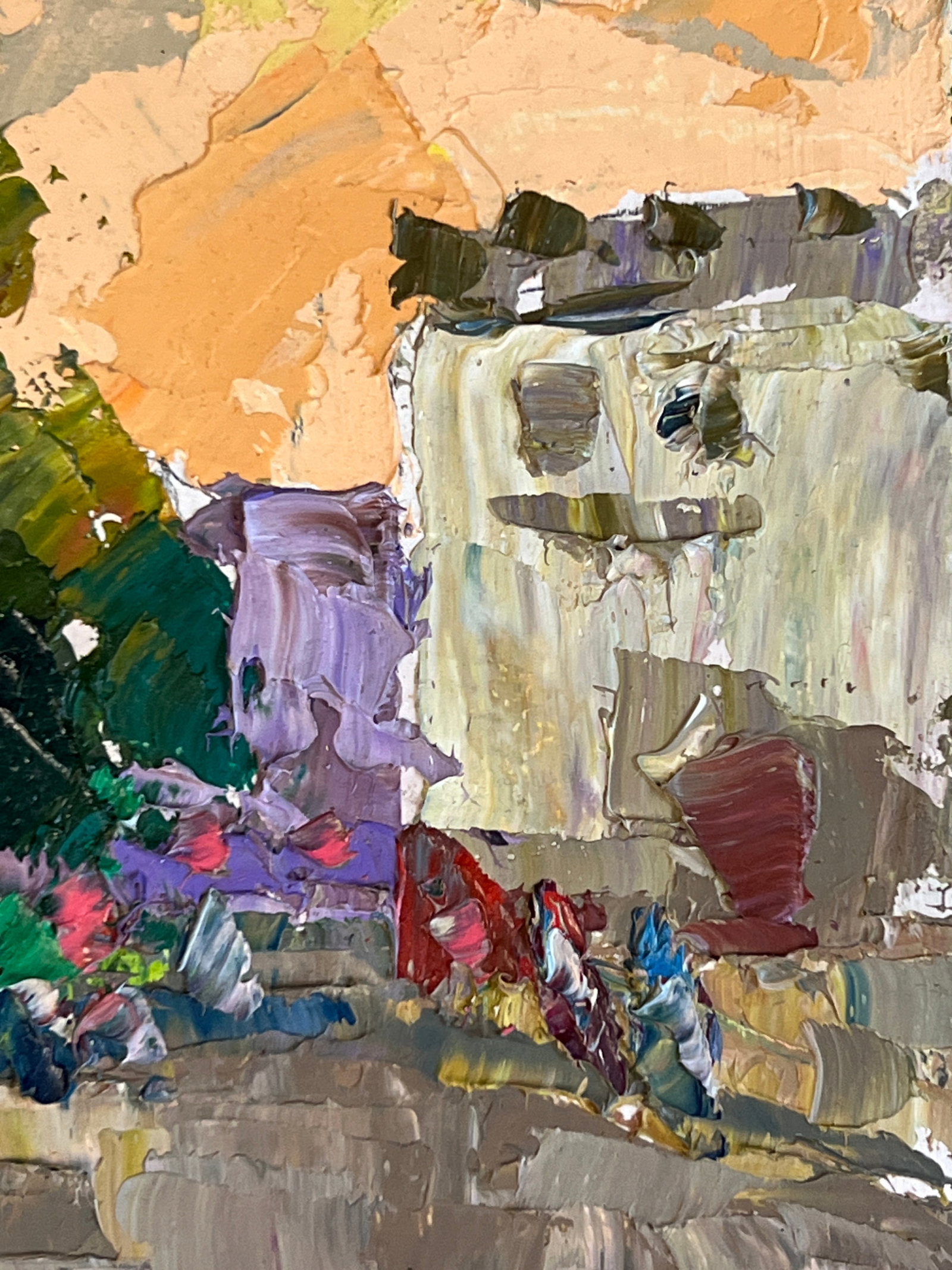 Oil painting city church K. Leonid - 5