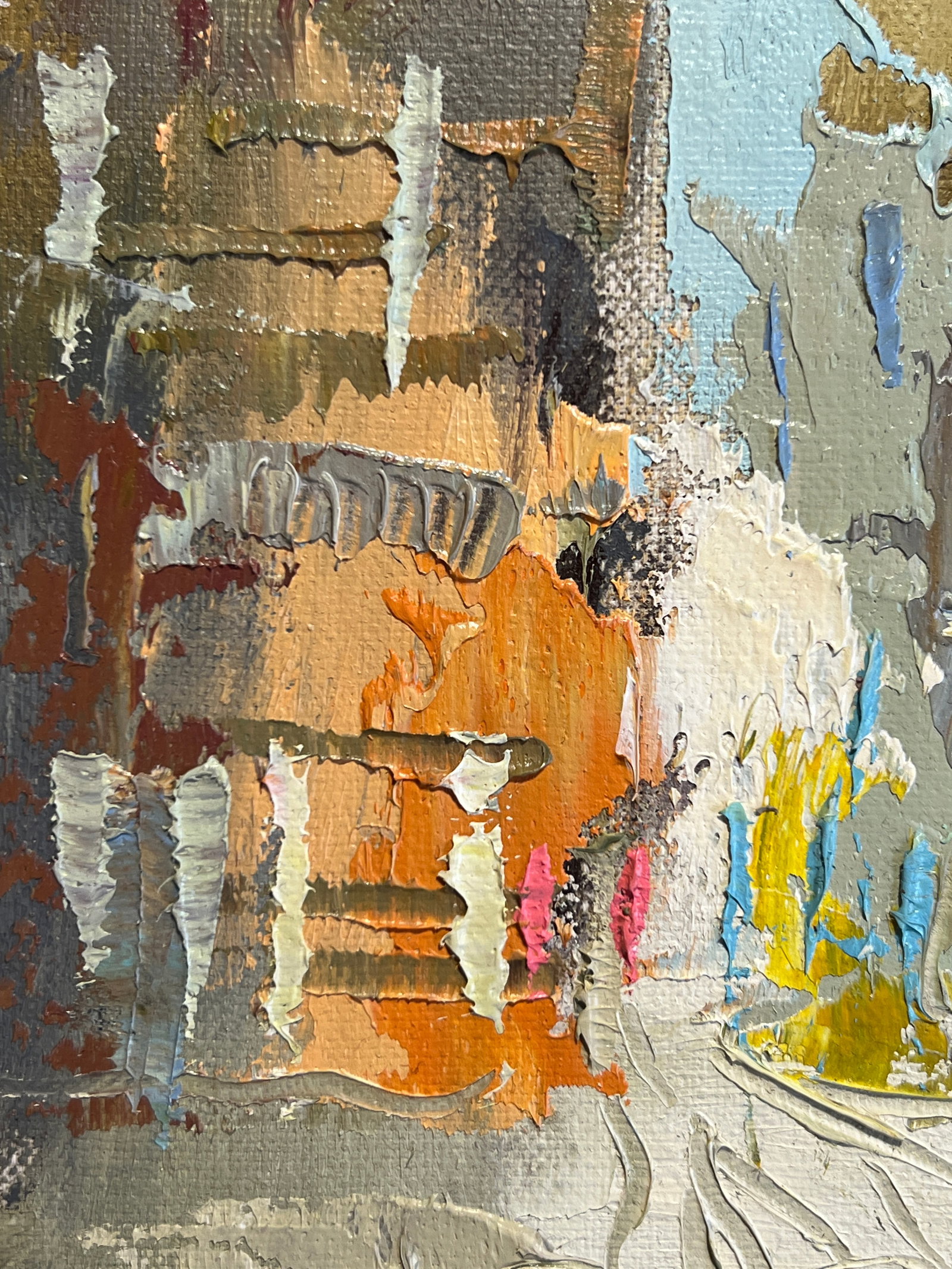 Oil painting with frame city K. Leonid - 10