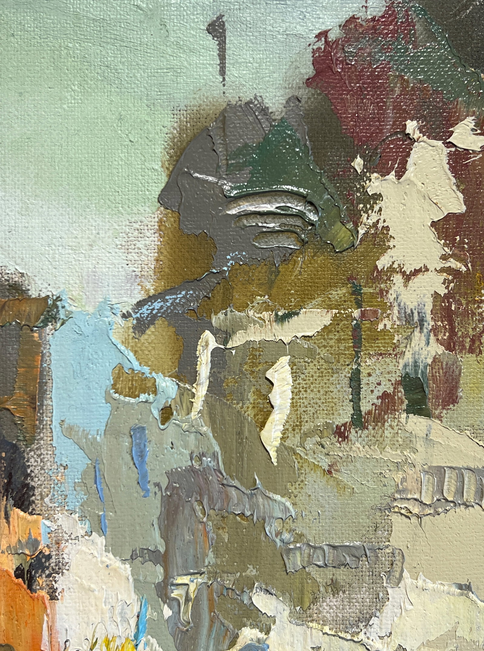 Oil painting with frame city K. Leonid - 5