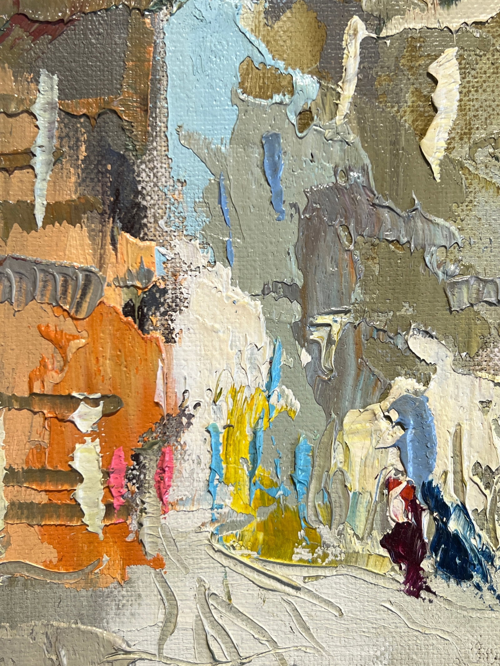 Oil painting with frame city K. Leonid - 9