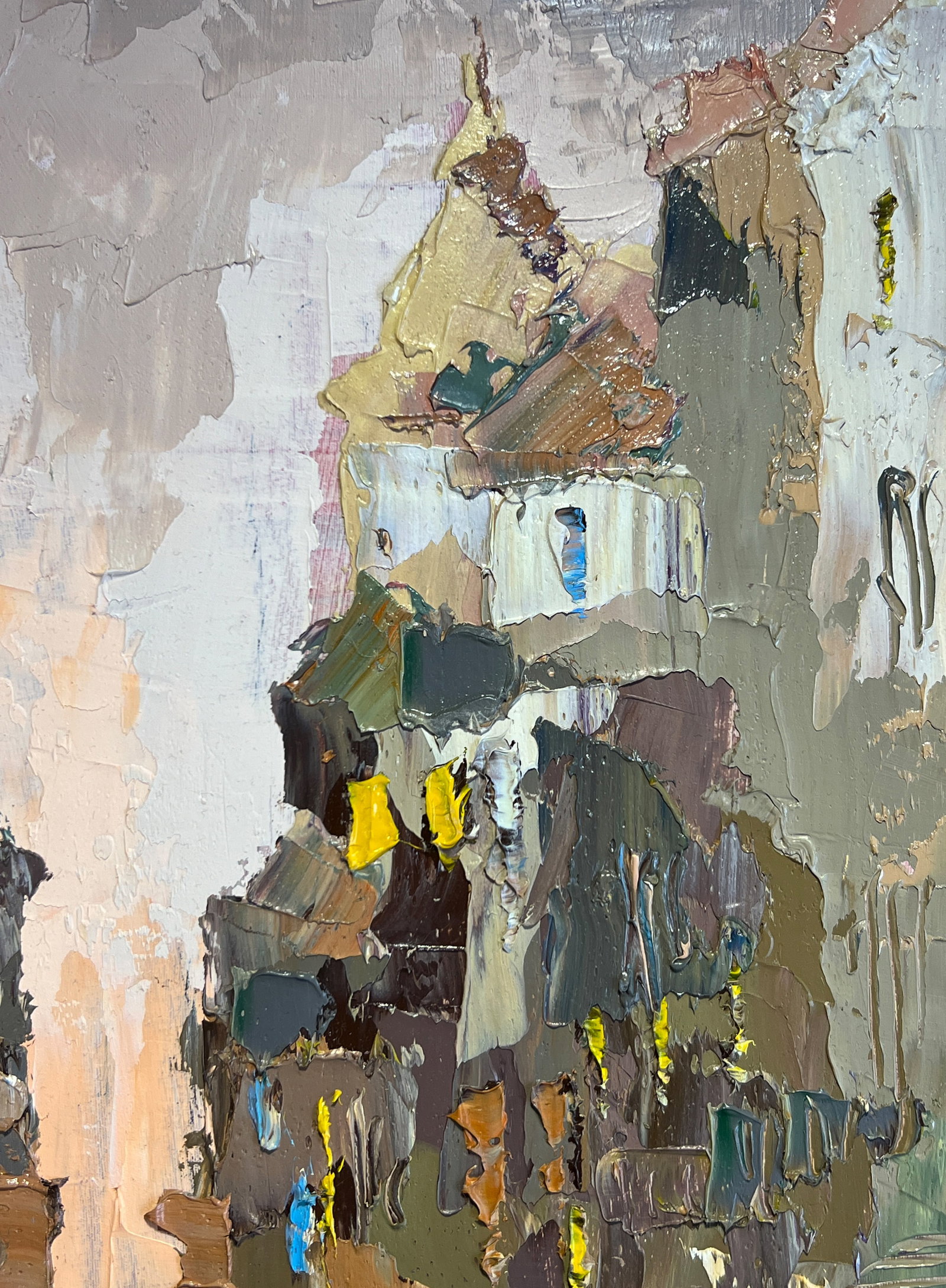 Oil painting with frame city K. Leonid - 5