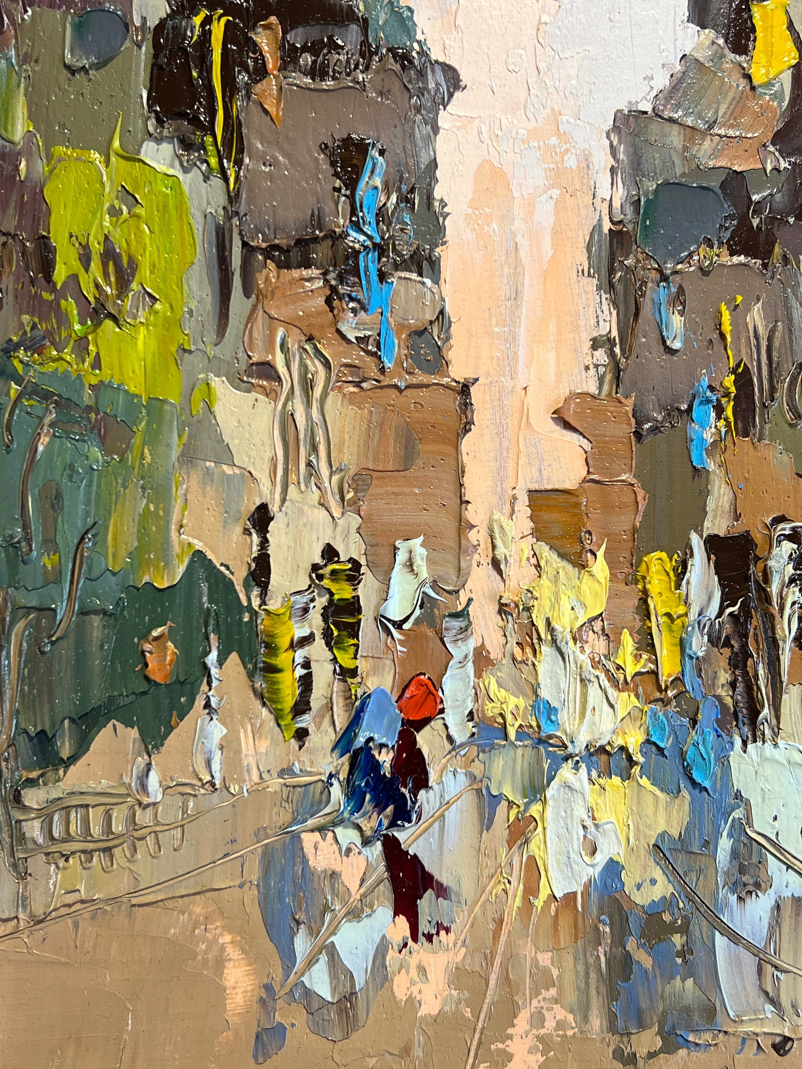 Oil painting with frame city K. Leonid - 7