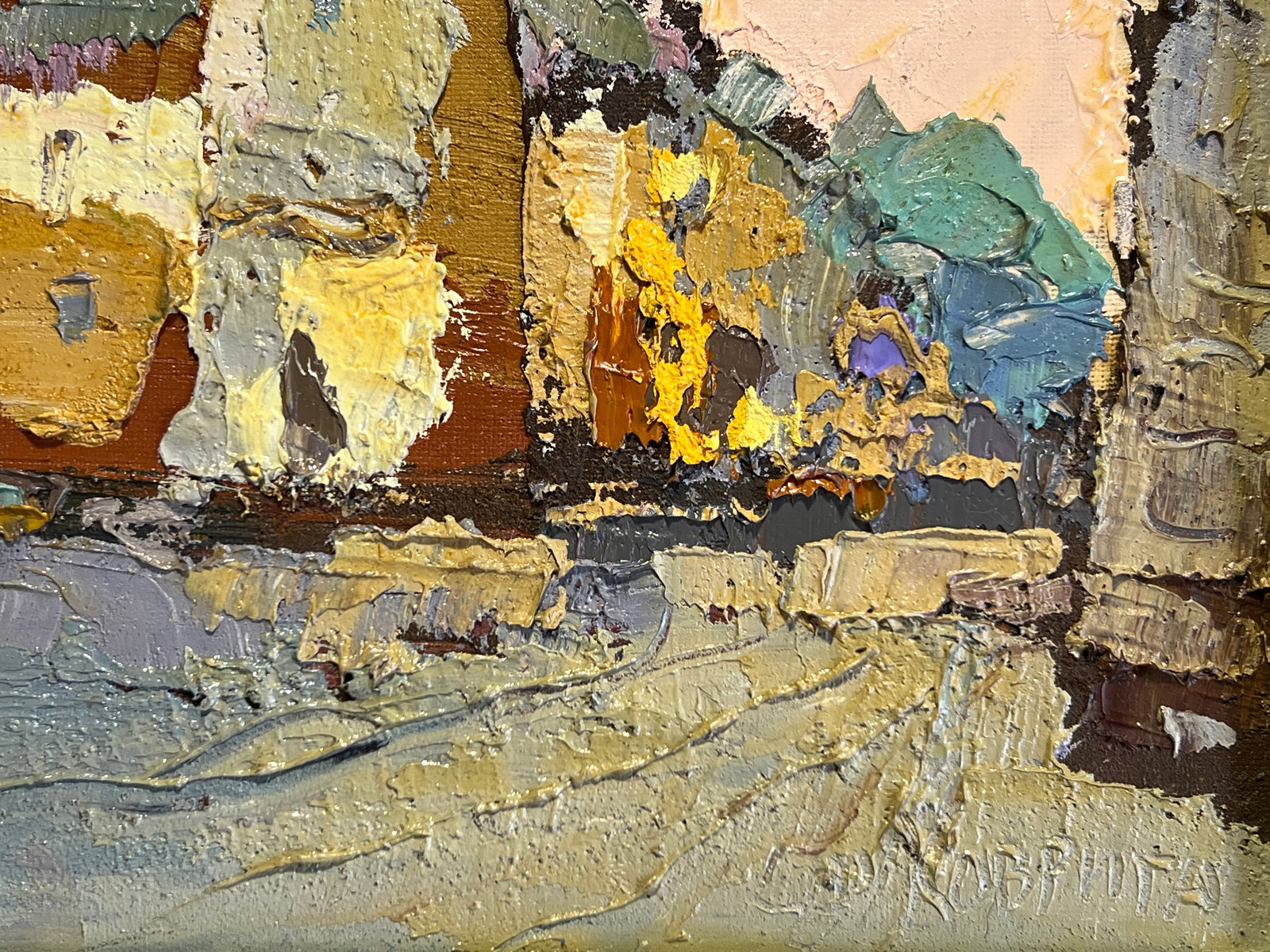 Oil painting with frame Lviv, St. Anne's Church K. Leonid - 4