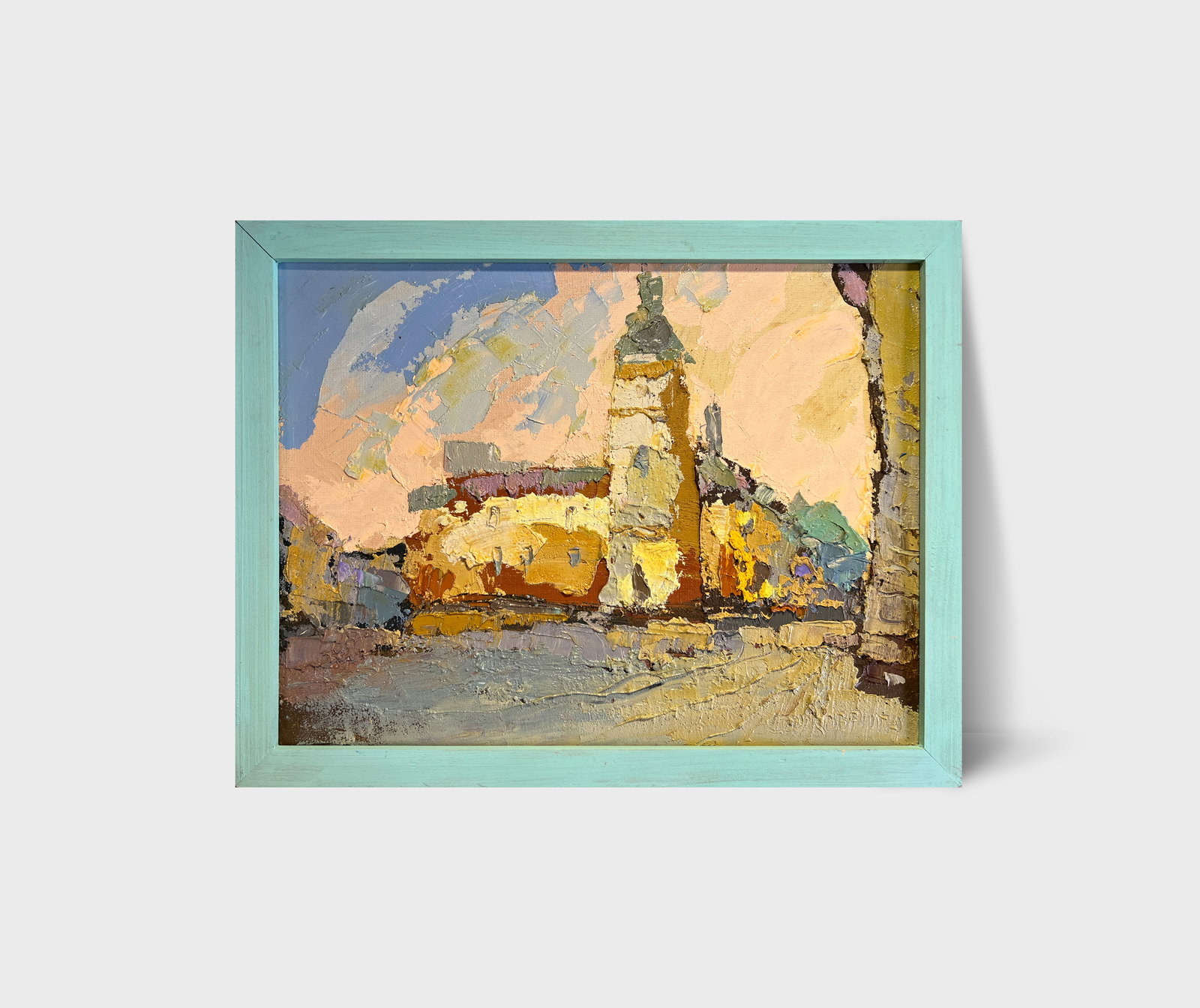 Oil painting with frame Lviv, St. Anne's Church K. Leonid - 7