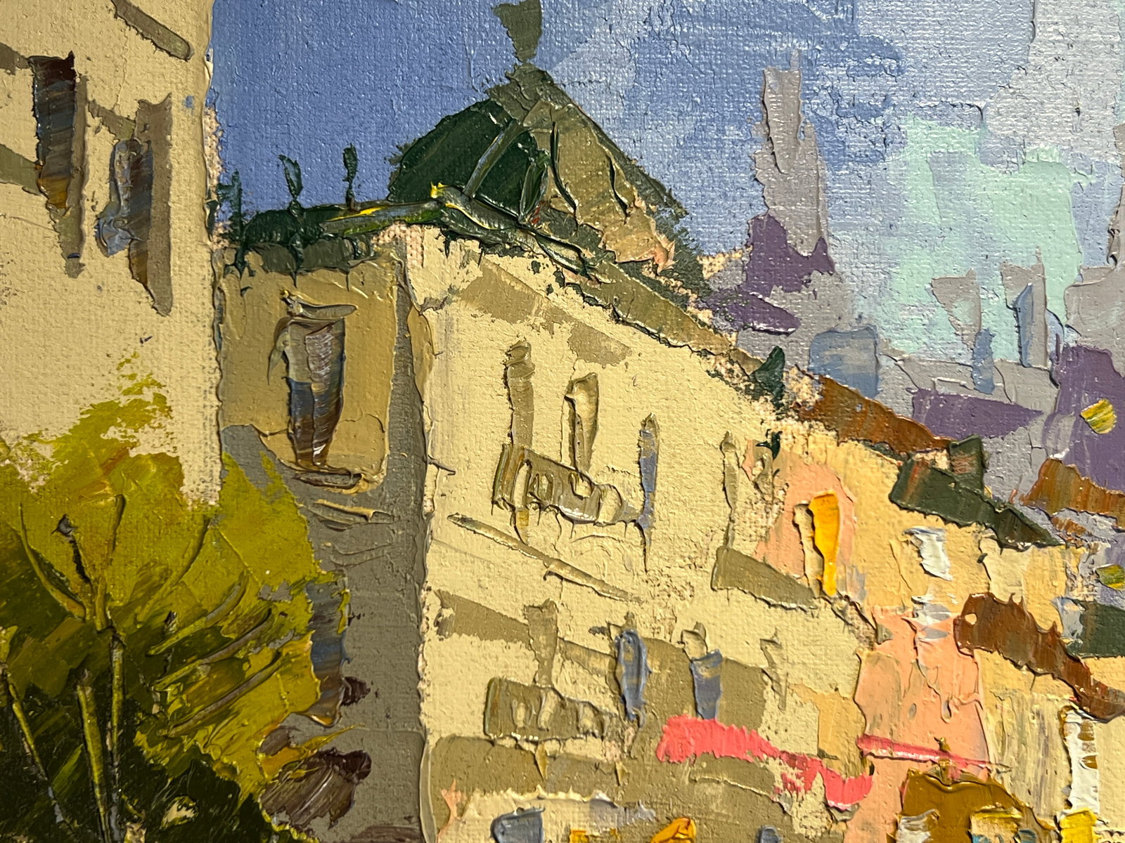 Oil painting with frame After the rain K. Leonid - 8