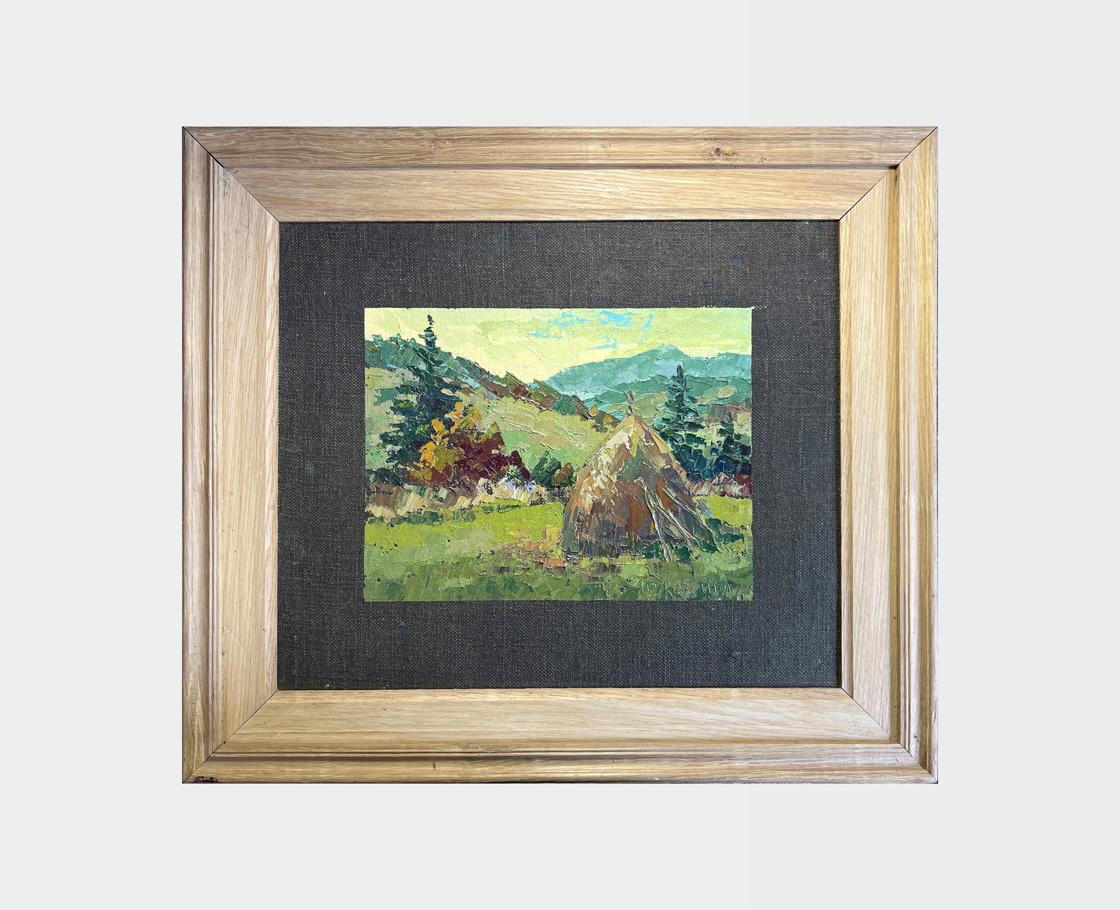 Oil painting with frame In the mountains K. Leonid - 2