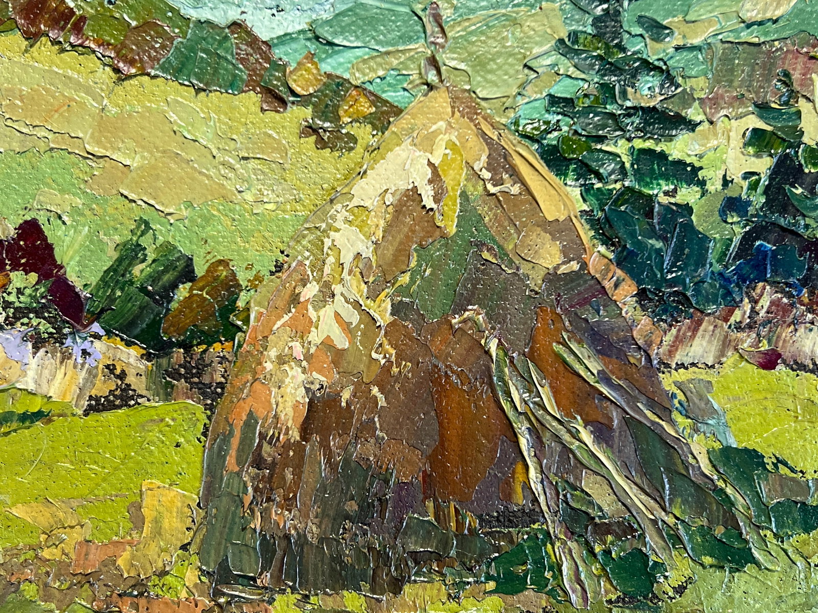 Oil painting with frame In the mountains K. Leonid - 7