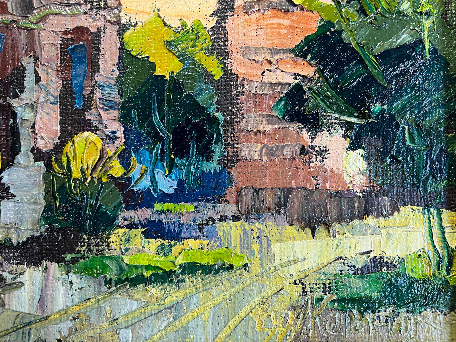 Oil painting with frame Lviv, Bernardine Monastery K. Leonid - 10