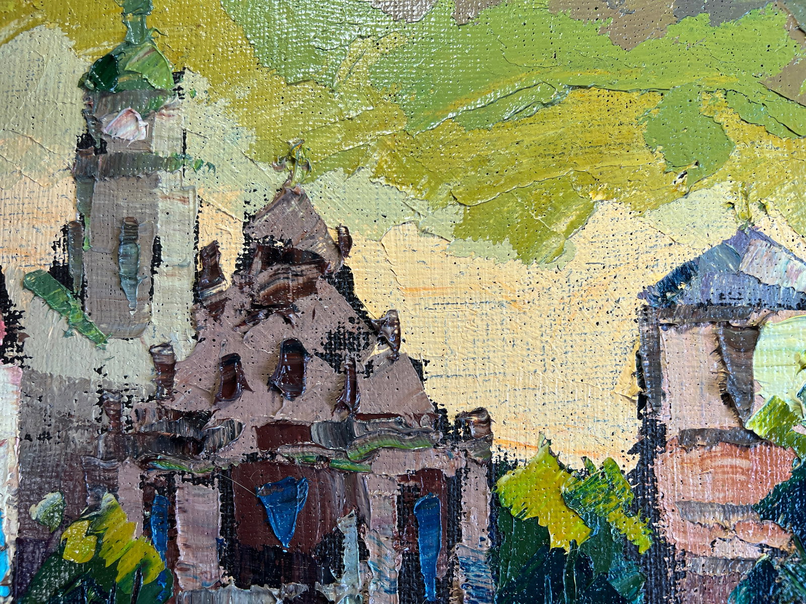 Oil painting with frame Lviv, Bernardine Monastery K. Leonid - 7