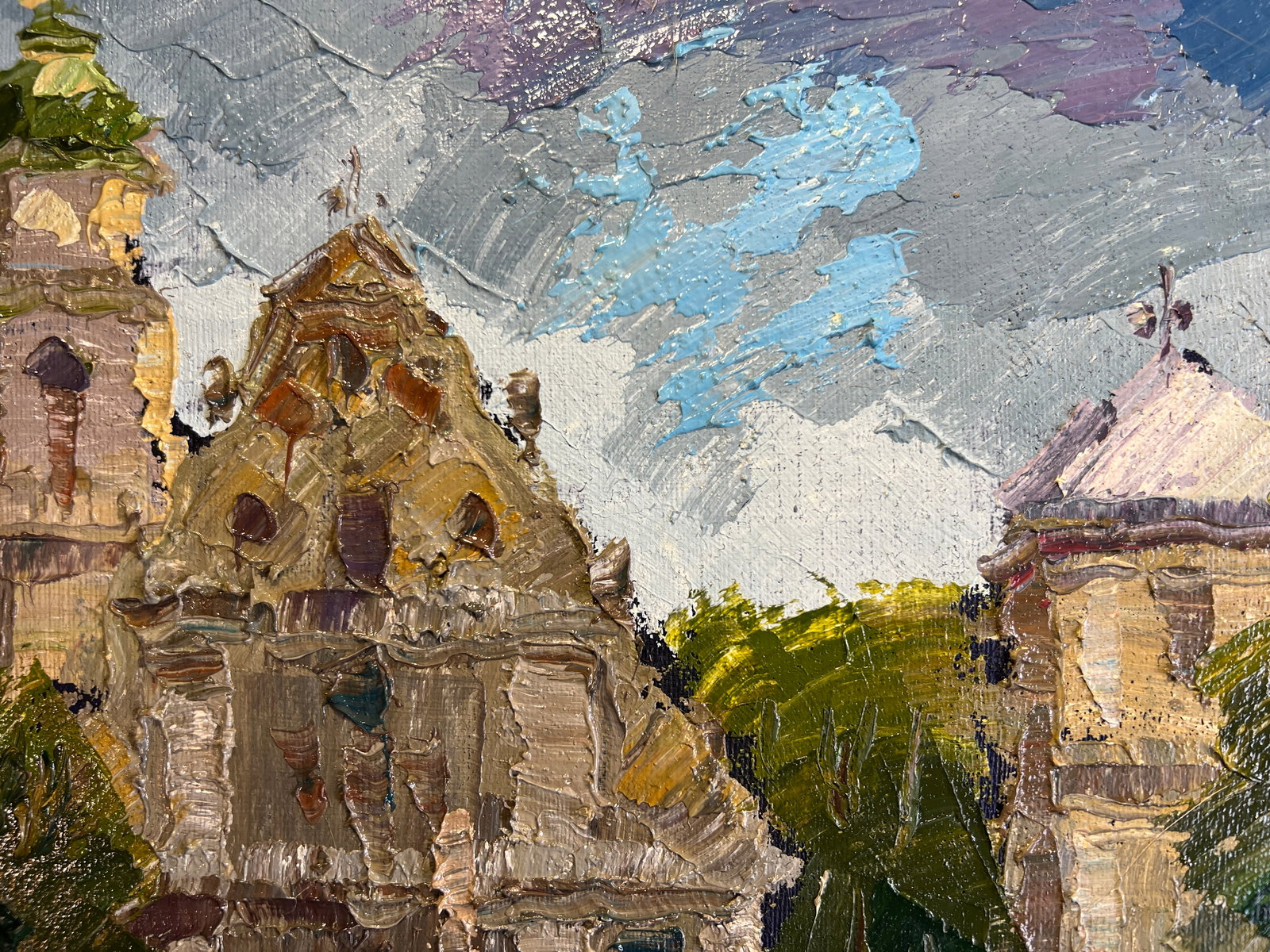 Oil painting with frame Lviv, Bernardine Monastery K. Leonid - 7