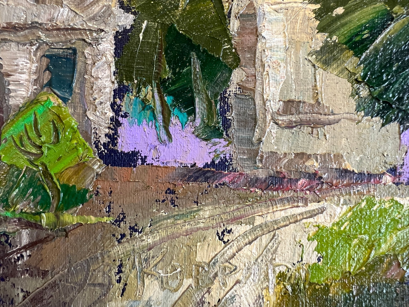 Oil painting with frame Lviv, Bernardine Monastery K. Leonid - 9