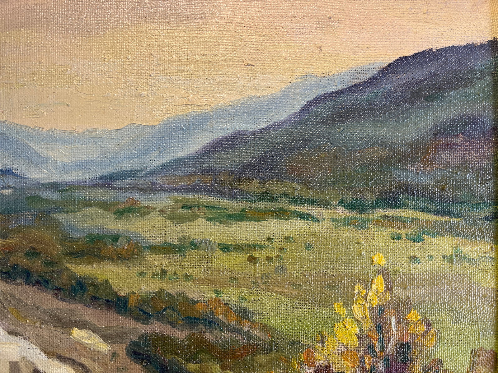 Oil painting with frame river in the Carpathians K. Leonid - 7