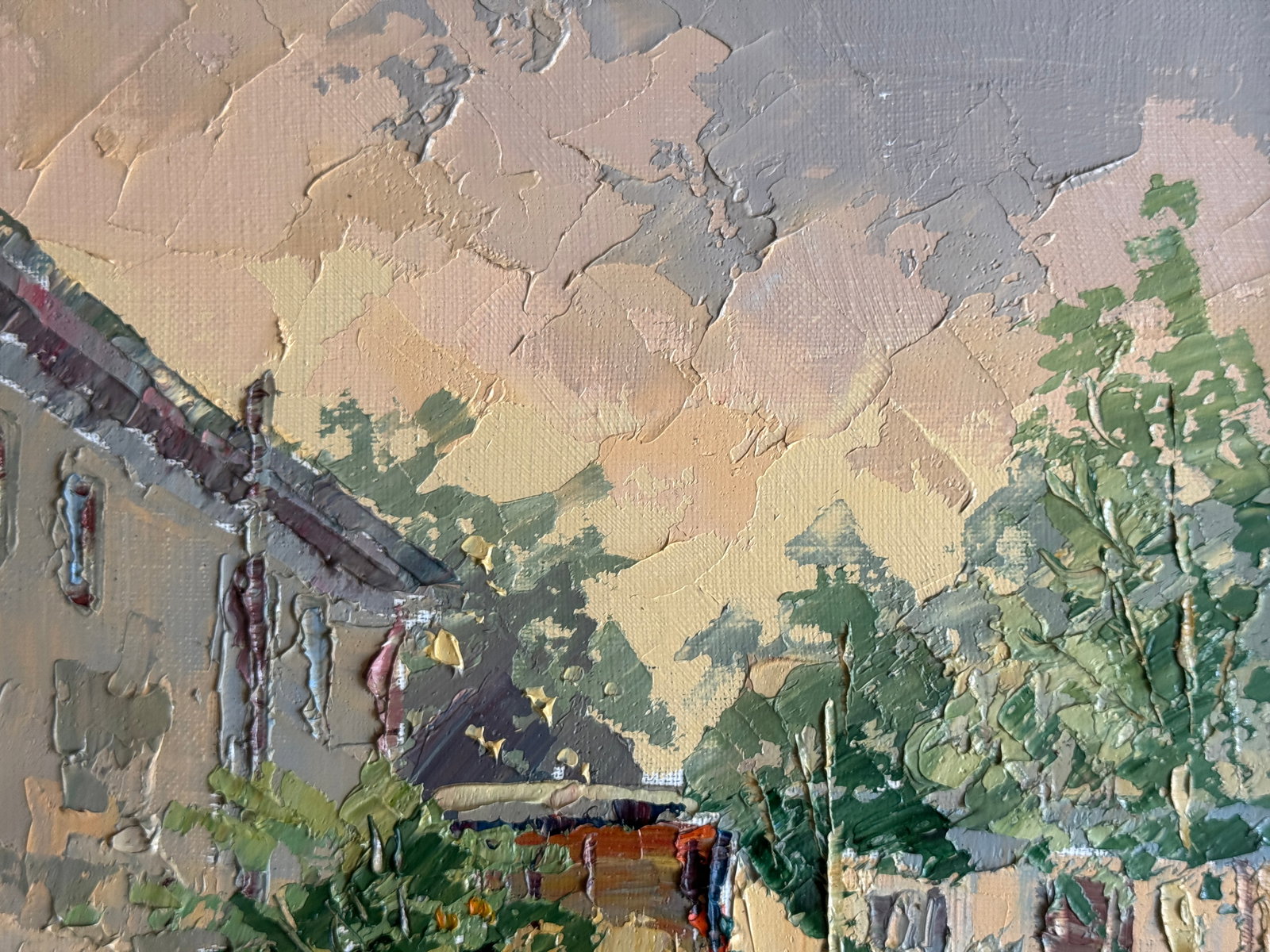 Oil painting with frame Lutsk, Lubart's Castle K. Leonid - 3