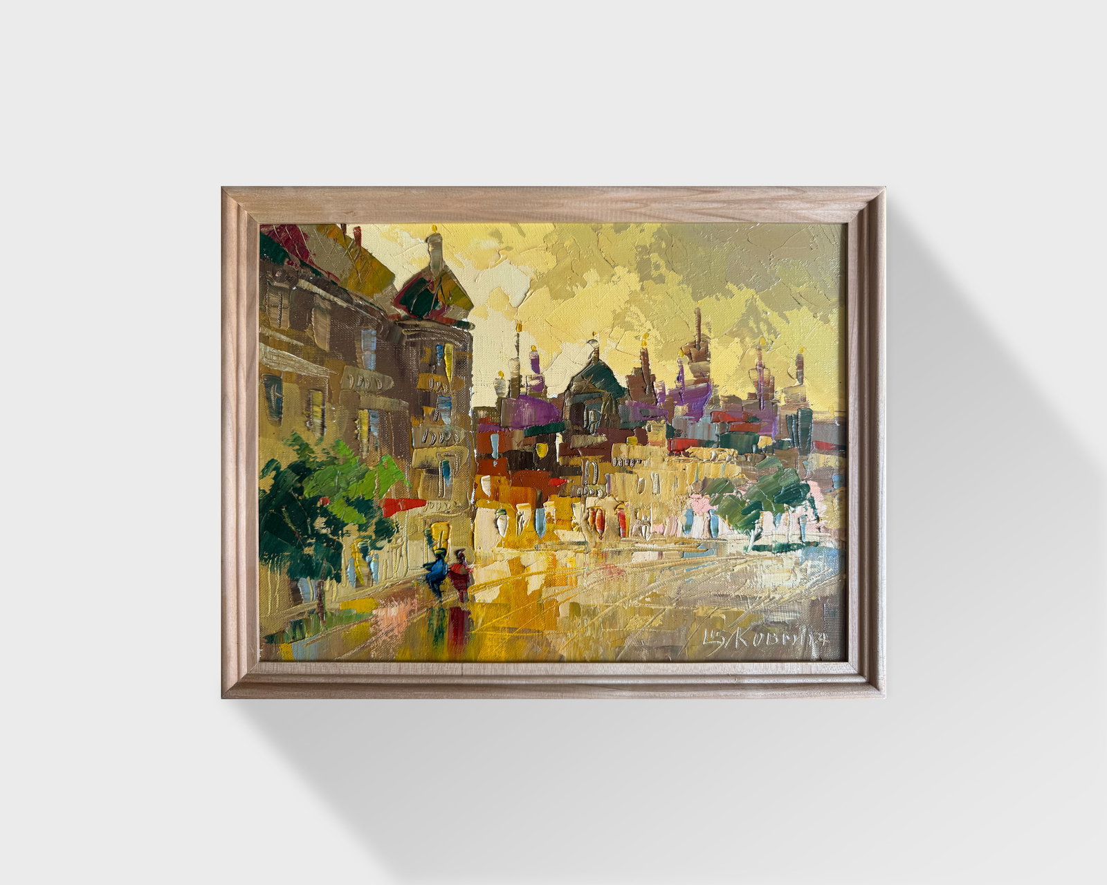 Oil painting with frame it's evening K. Leonid - 8