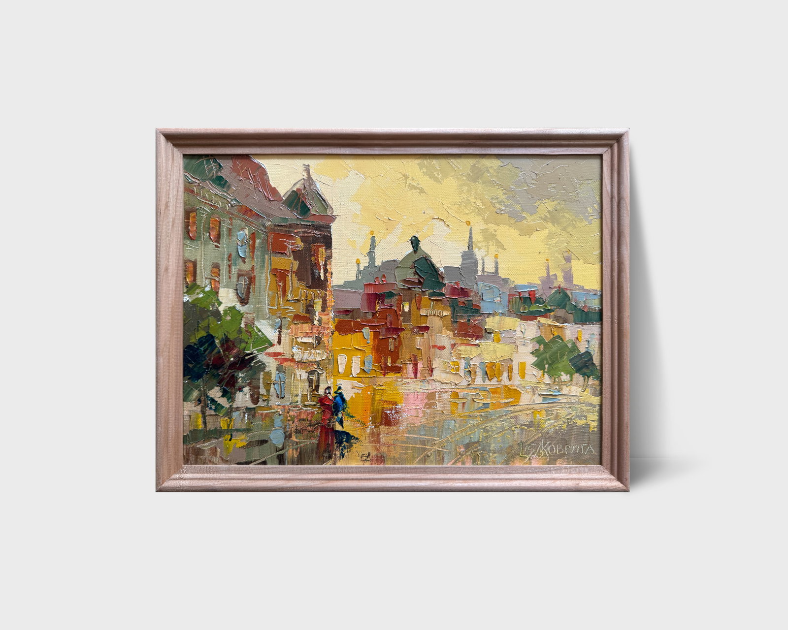 Oil painting with frame afternoon K. Leonid - 7