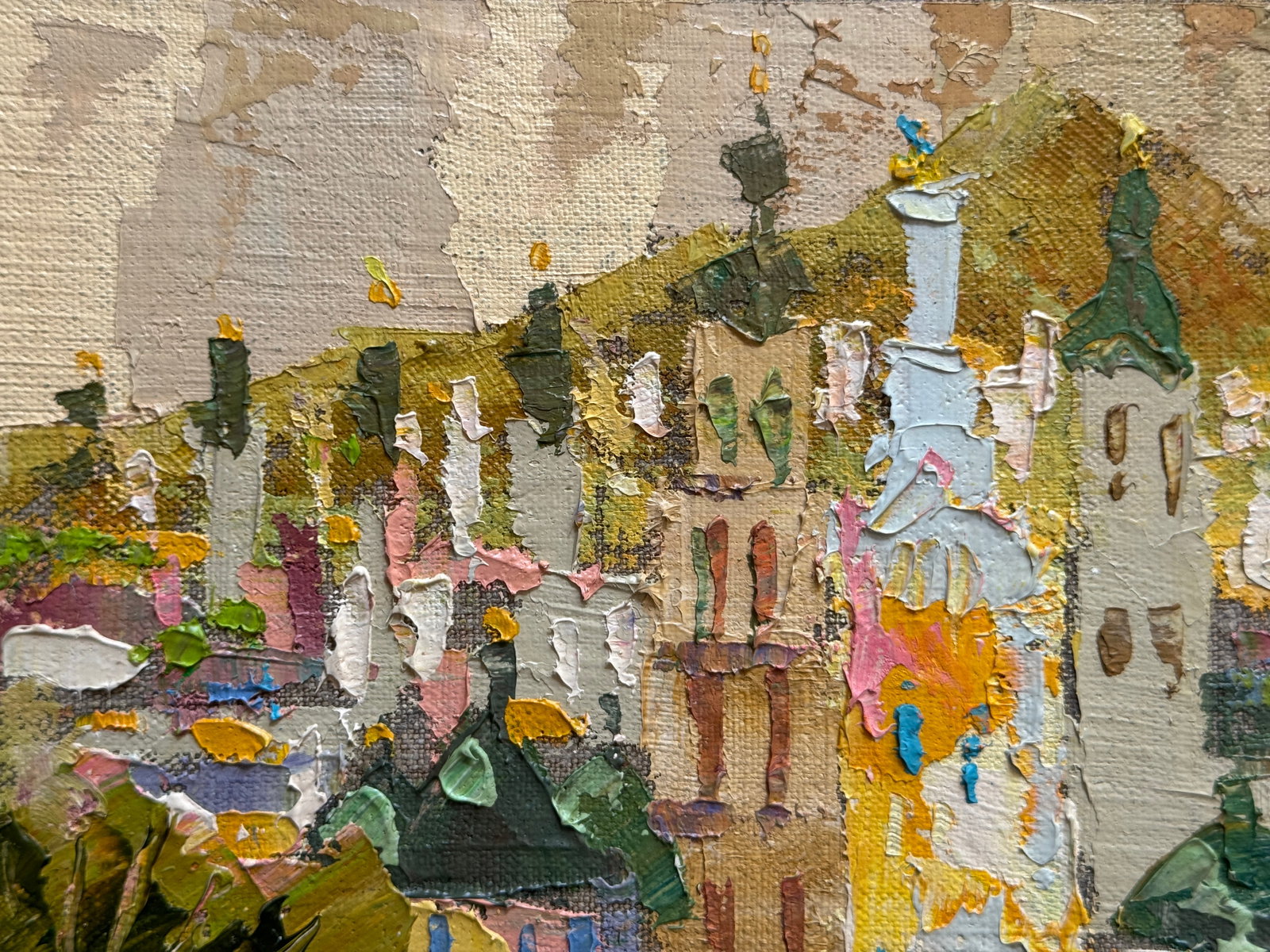 Oil painting with frame city of Lviv K. Leonid - 2